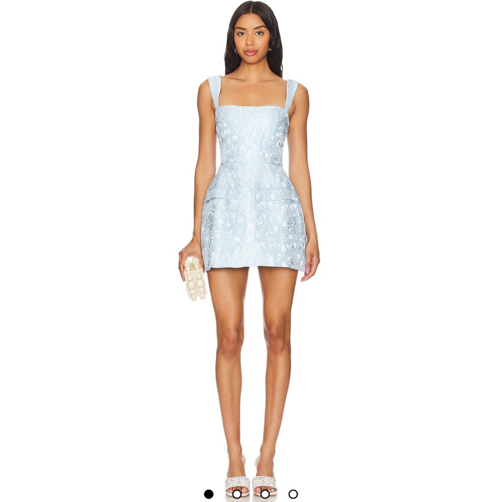 Amanda Uprichard Bethany Romper in Blue